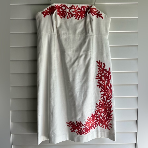 Lilly Pulitzer Bowen Resort White Lorac Embroidered Panel Dress, Size 10 - Picture 5 of 12